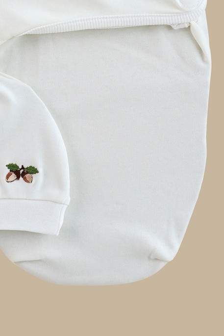 Евро пеленка на липучках с шапочкой Purl, Желуди - фото 2