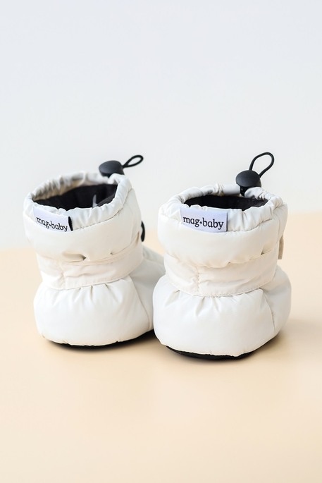 Пинетки-сапожки Paco, Молочные - фото 3