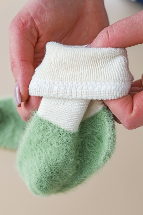 Носочки Fluffy, Зеленые - фото 1