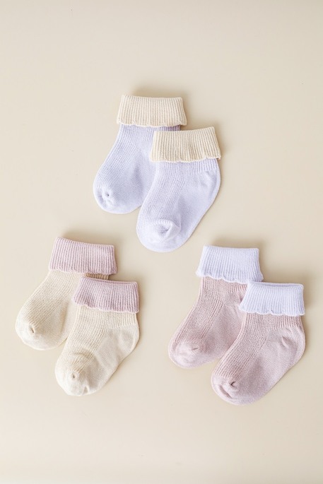 Набор носочков Rubber, Розово-фиолетовый