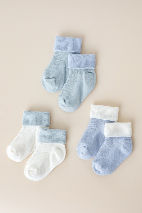 Набор носочков Rubber, Голубо-молочный