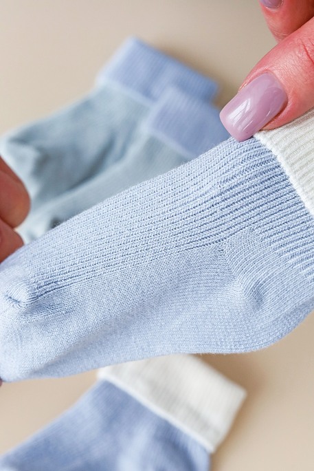 Набор носочков Rubber, Голубо-молочный - фото 1