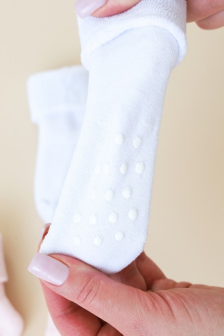 Комплект шкарпеток Terry, Біло-рожеві - фото 2