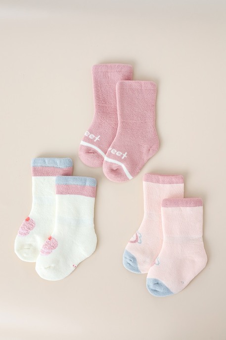 Набор махровых носков Warm, Розовый