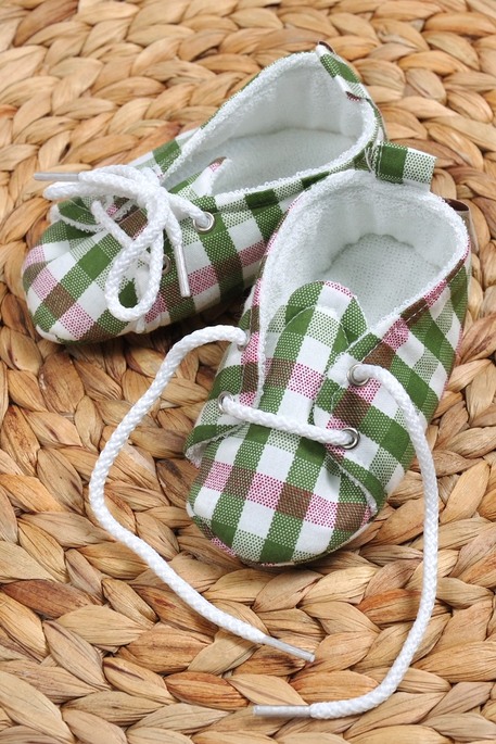 Пінетки бавовняні, Бордово-зелена клітинка - фото 1