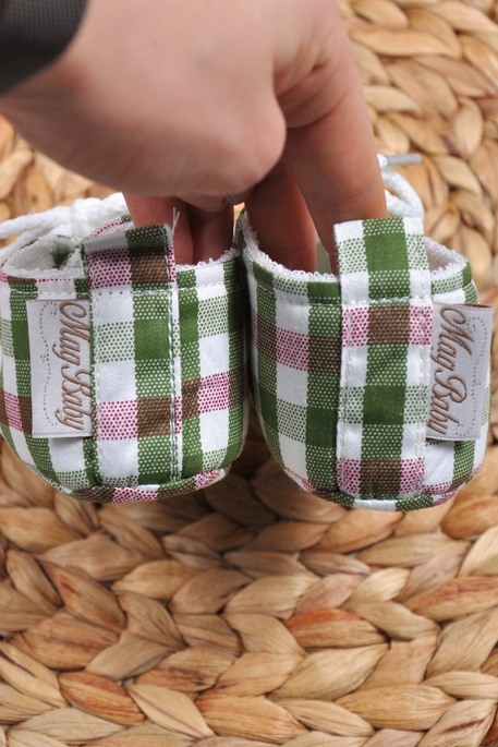 Пінетки бавовняні, Бордово-зелена клітинка - фото 2