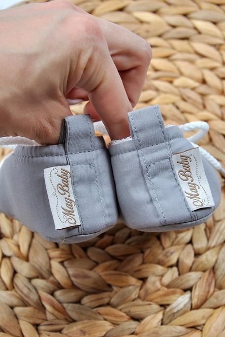 Пинетки хлопковые, Серые - фото 2