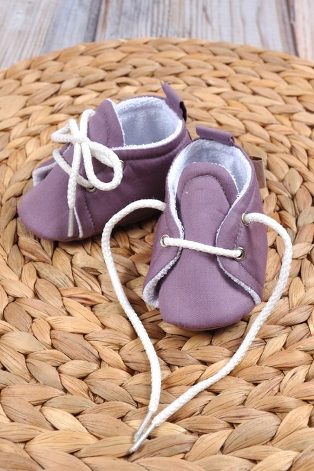 Пинетки хлопковые, Фиолетовые - фото 1