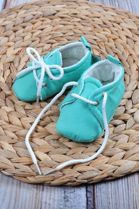 Пинетки хлопковые, Бирюзовые - фото 1