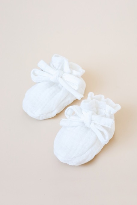 Муслиновые пинетки, Молочные - фото 2