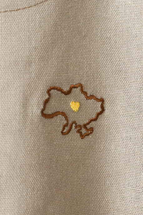 Льняной костюм Land, Коричневый - фото 1