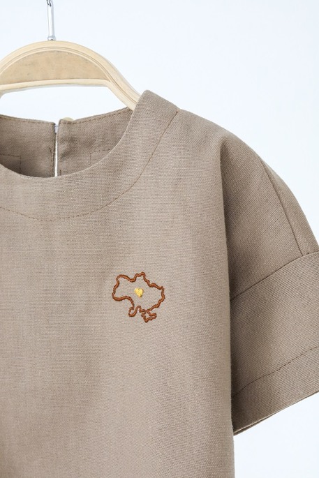 Льняной костюм Land, Коричневый - фото 2