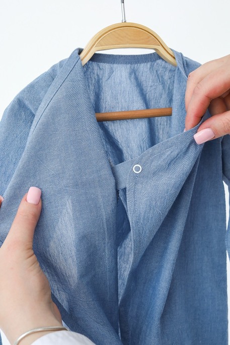 Бавовняний ромпер Letty, Джинс - фото 3