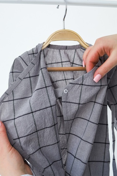 Бавовняний ромпер Letty, Клітинка - фото 3