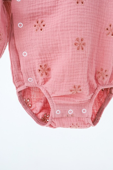 Муслиновый боди Milly, Розовый - фото 5