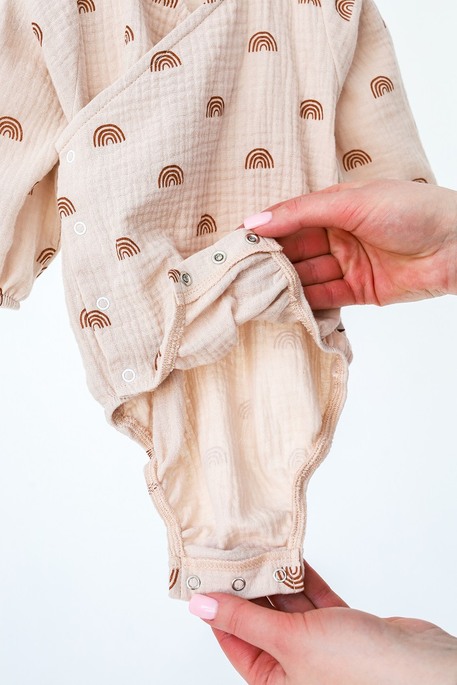 Муслиновый боди Milly, Радуги - фото 3