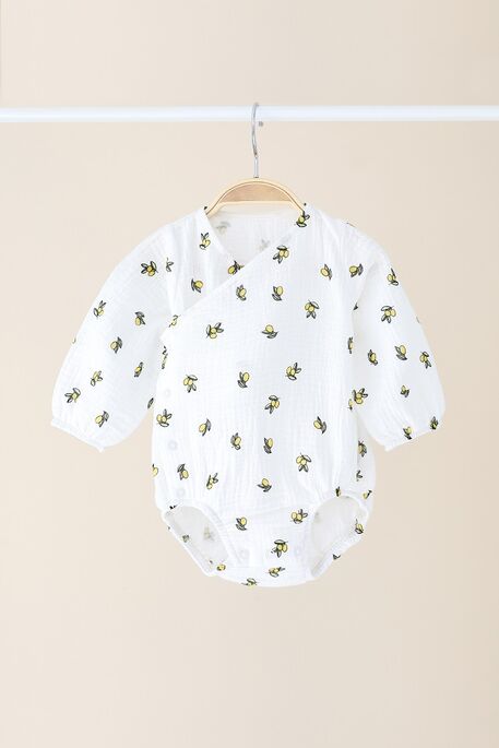 Муслиновый боди Milly, Лимончики