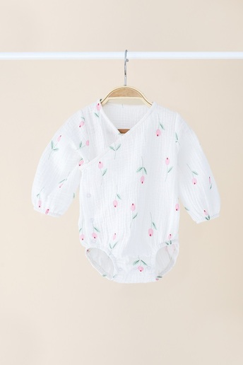 Муслиновый боди Milly, Тюльпаны