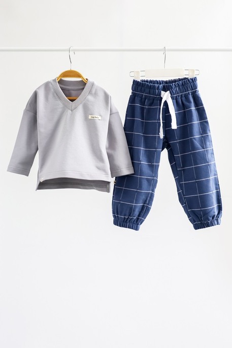 Пижама Evelyn, Светло-серая