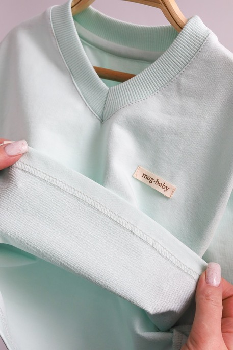 Пижама Evelyn, Светло-ментоловая - фото 4