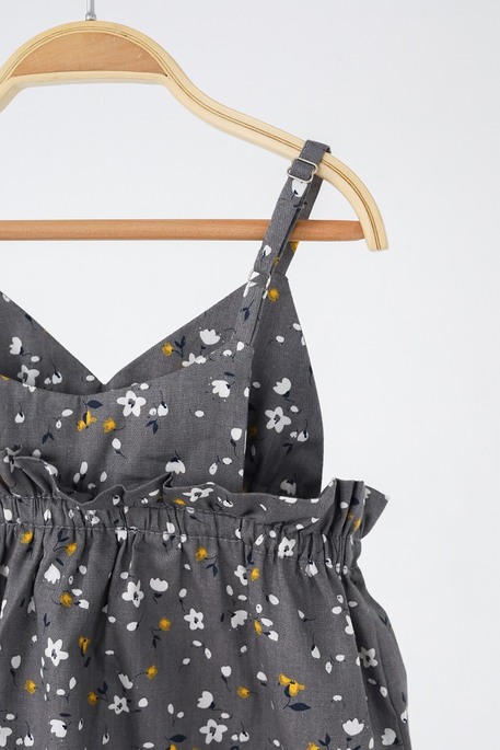 Платье Eva, Серое с цветами - фото 6