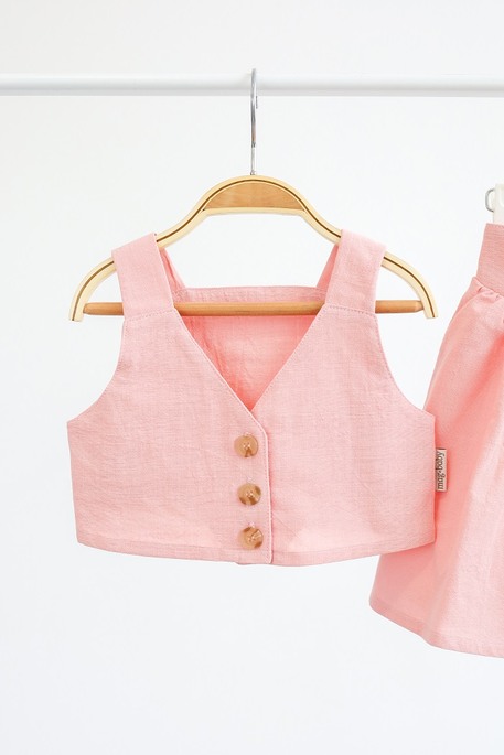 Комплект юбка и топ Lilo, Розовый - фото 3