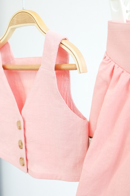 Комплект юбка и топ Lilo, Розовый - фото 4