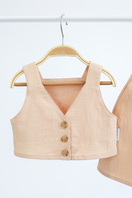 Комплект юбка и топ Lilo, Бежевый - фото 3