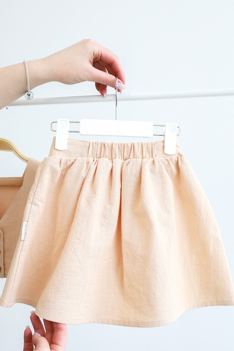 Комплект юбка и топ Lilo, Бежевый - фото 8