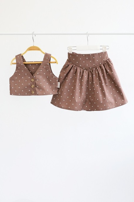 Комплект спідниця і топ Lilo, Горошок
