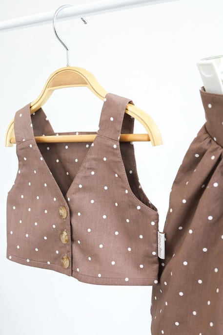 Комплект спідниця і топ Lilo, Горошок - фото 6