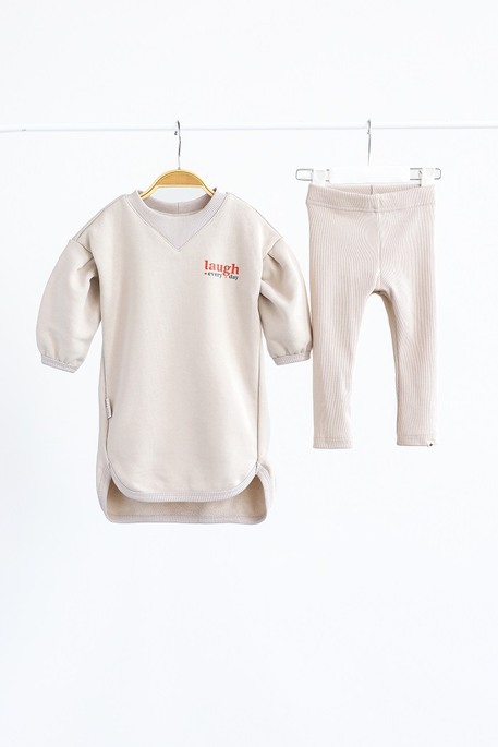 Платье с лосинами Mila, Слоновая кость