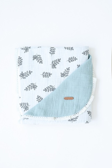 Муслиновый плед Lint, Листочки