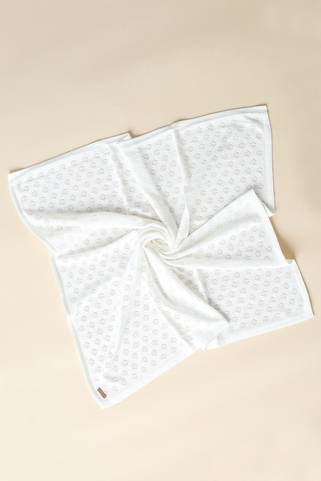 В'язаний плед Lori, Молочний