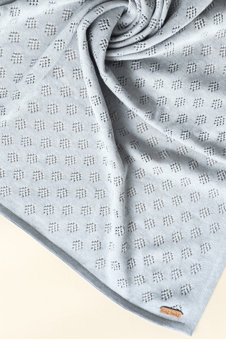 Вязаный плед Lori, Серый - фото 1