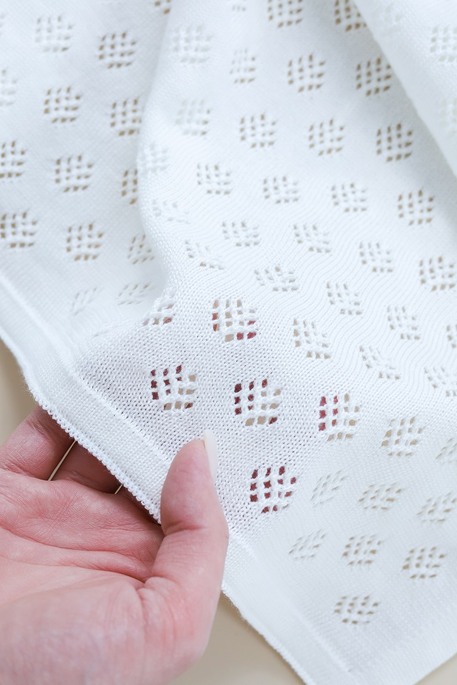 В'язаний плед Lori, Молочний - фото 2