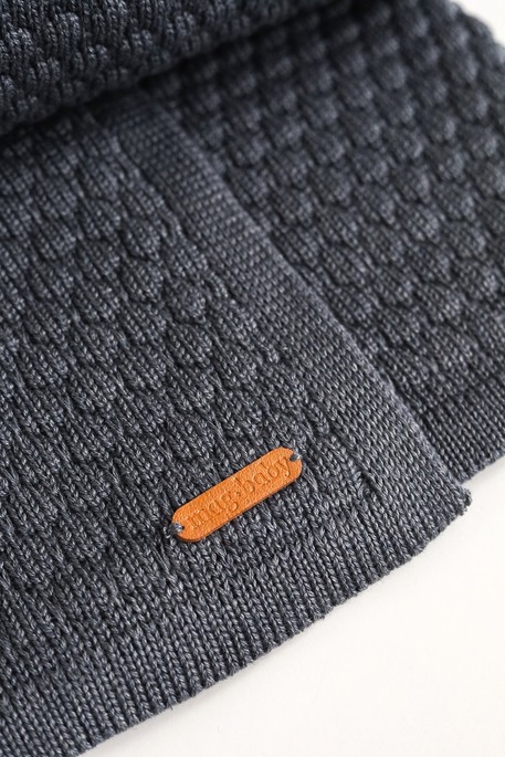 Вязаный плед Scales, Графитовый - фото 2