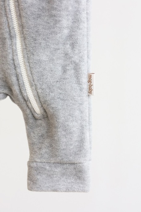 Флисовый человечек Bear, Серый меланж - фото 4