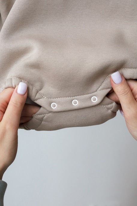 Боді з тринитки з начосом Juice, Темний таш - фото 3