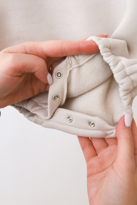 Боді з тринитки з начосом Juice, Слонова кістка - фото 6