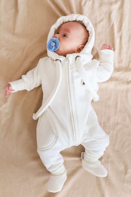 Комбінезон на флісі Loony, Молочний - фото 3