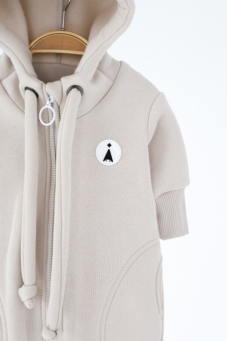 Комбинезон на флисе Loony, Слоновая кость - фото 5