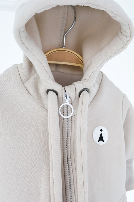 Комбинезон на флисе Loony, Слоновая кость - фото 3