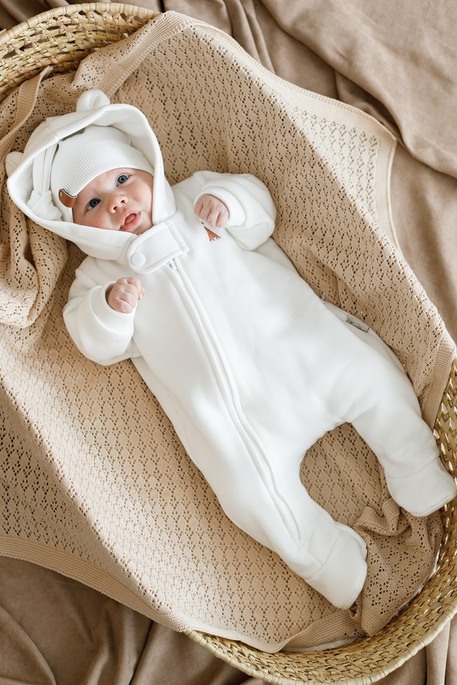 Комбинезон с начесом Nory, Молочный