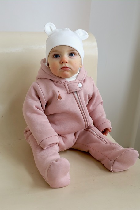 Комбинезон с начесом Nory, Пыльная роза