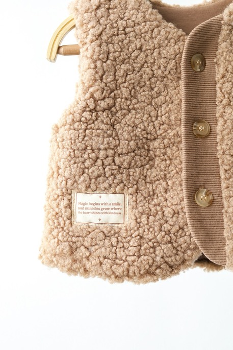 Меховая жилетка Tino, Коричневая - фото 4