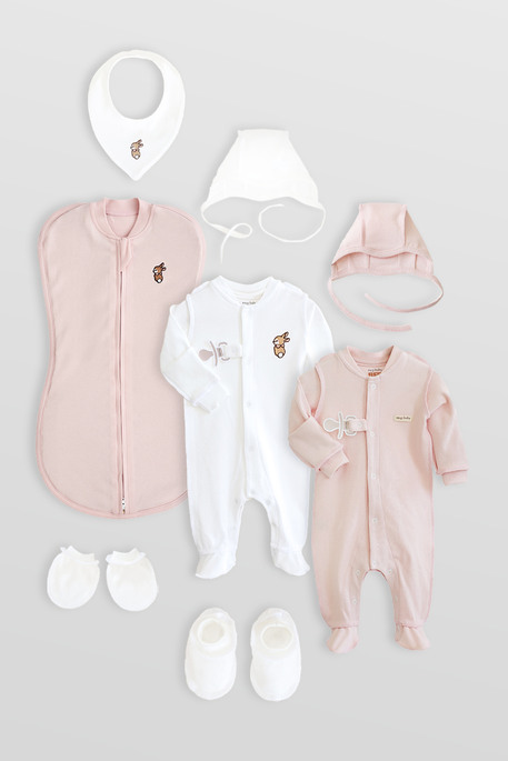 Набір для новонародженого Abel, Світло-рожевий