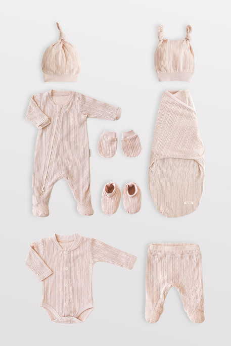 Набір для новонародженого Azhur, Пудровий