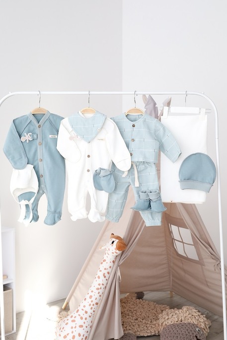 Утеплений набір для новонародженого Beris, Клітка - фото 13