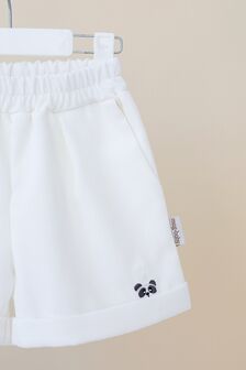 Вельветові шорти Magic panda, Молочні - фото 3